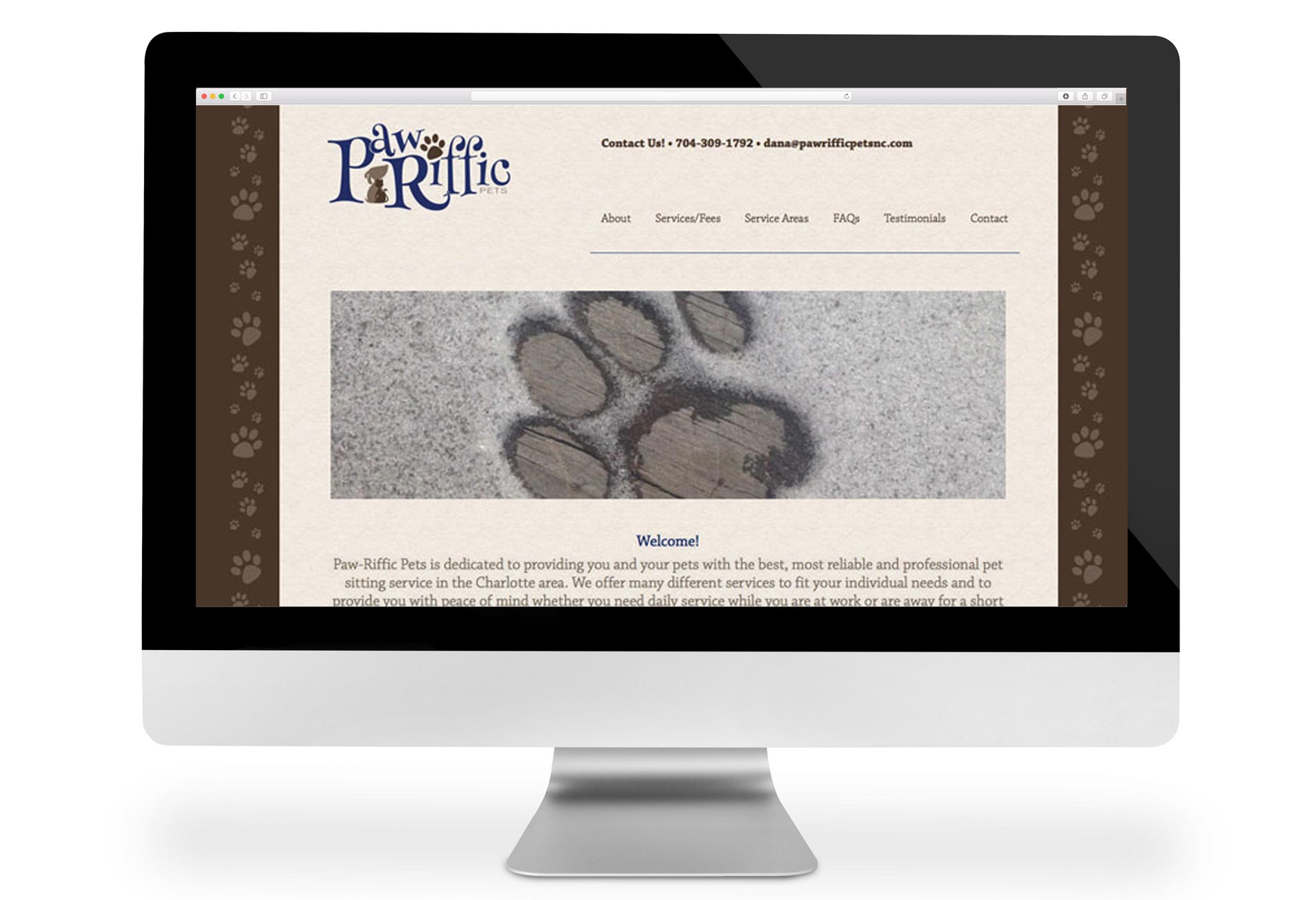 Paw-Riffic Pets website